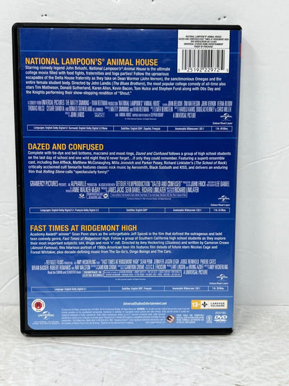 Animal House/ Dazed and Confused / Fast Times (DVD) Good Condition!!!