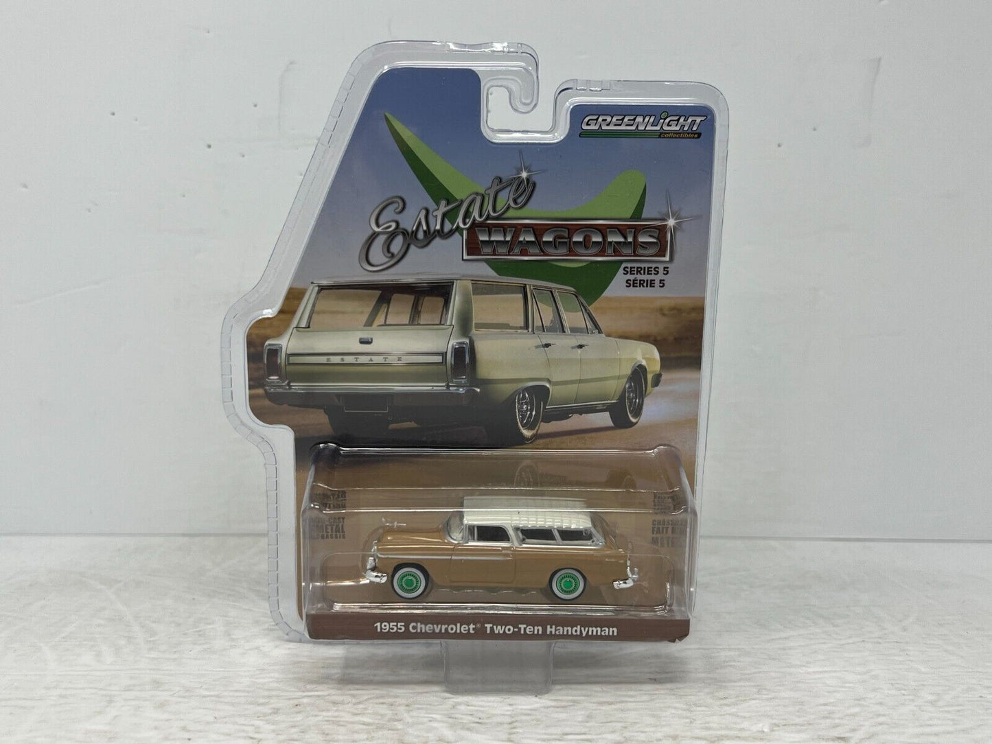 Greenlight Estate Wagons 1955 Chevy Two-Ten Handyman Green Machine 1:64 Diecast