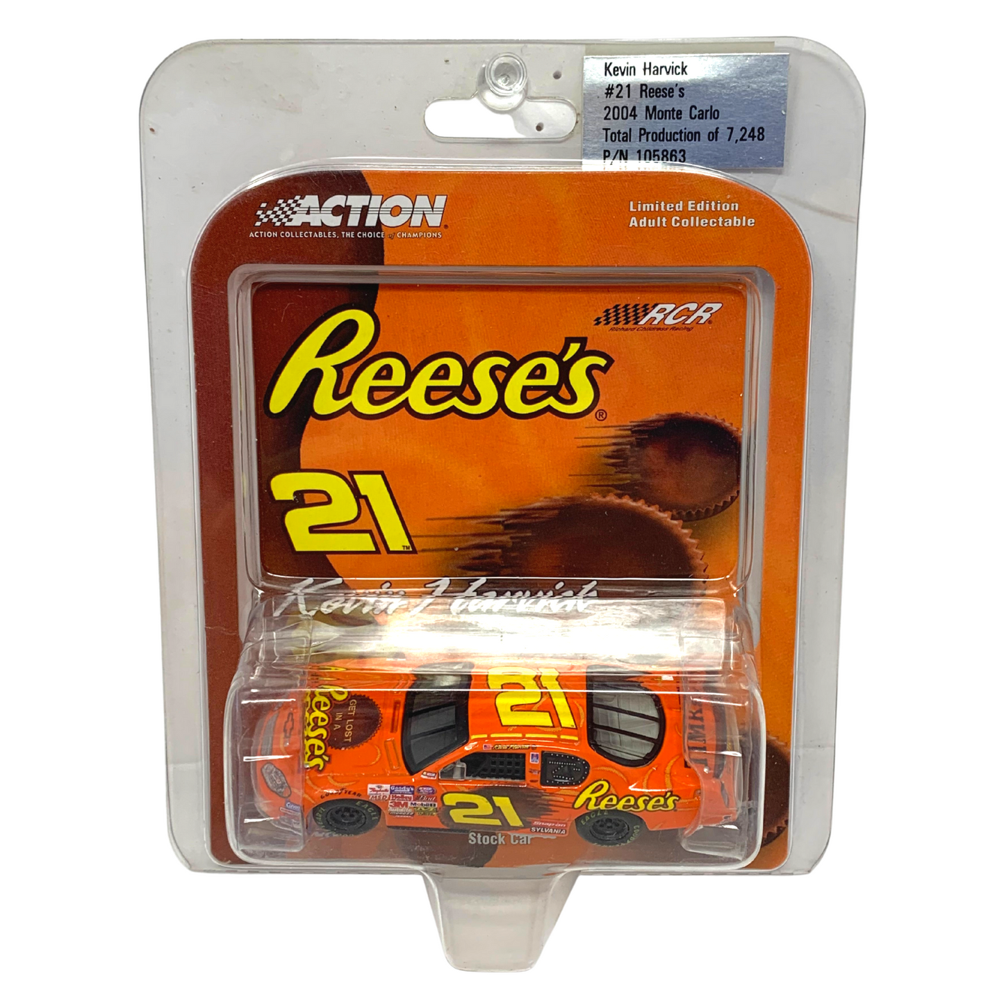 Action Nascar #21 Reese's Kevin Harvick 2004 Monte Carlo 1:64 Diecast