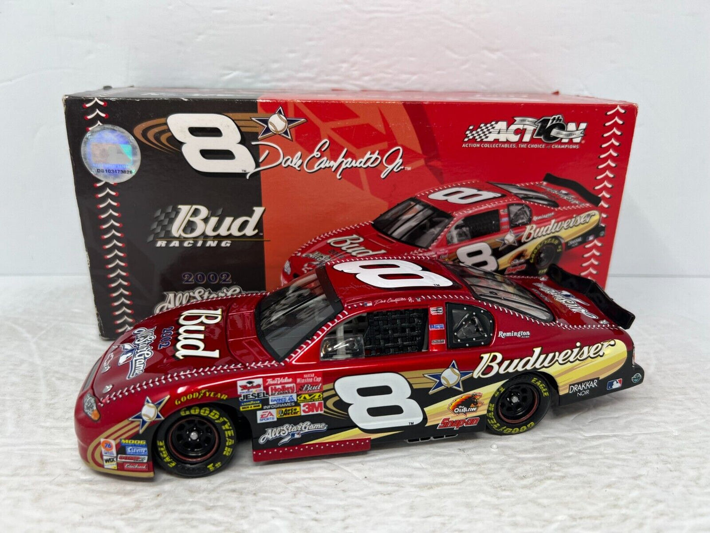 Action Nascar #8 Dale Earnhardt Jr Bud MLB All-Star GM Dealers 2002 1:24 Diecast