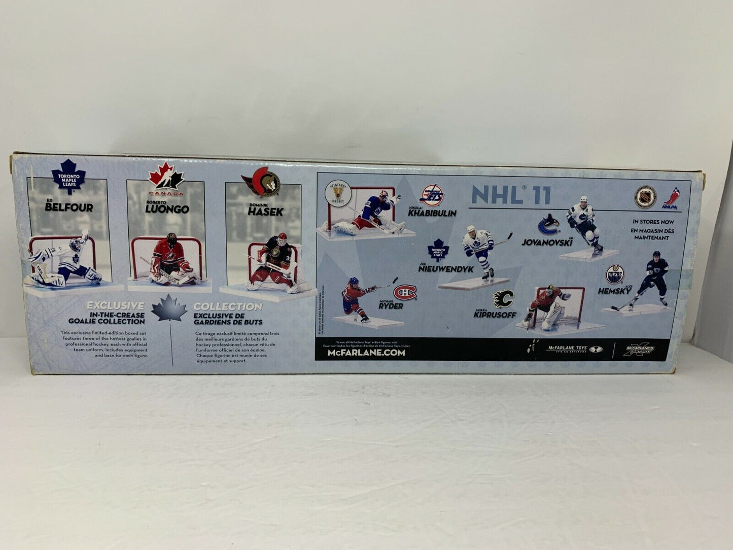 McFarlane NHL In The Crease Exclusive 3-Pack Goalie Combo Set Figures