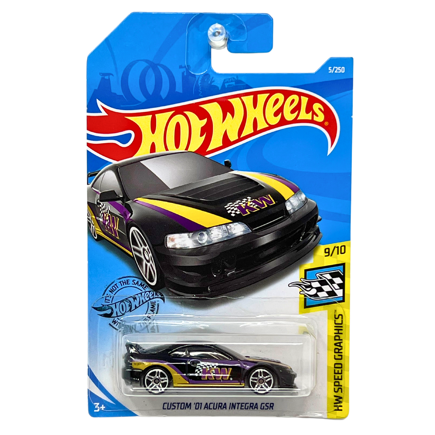 Hot Wheels HW Speed Graphics Custom '01 Acura Integra GSR JDM 1:64 Diecast Black