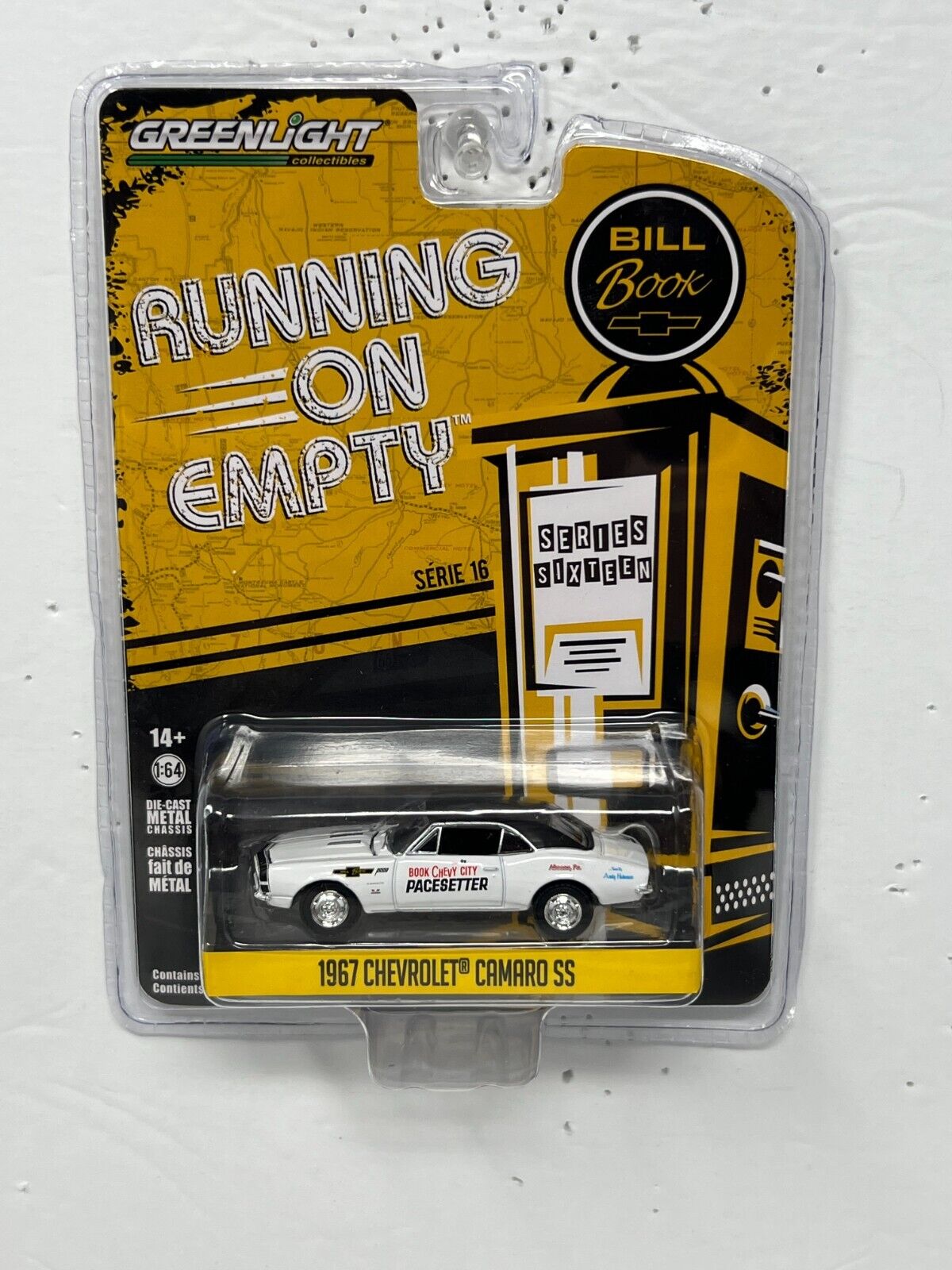 Greenlight Running on Empty 1967 Chevrolet Camaro SS 1:64 Diecast