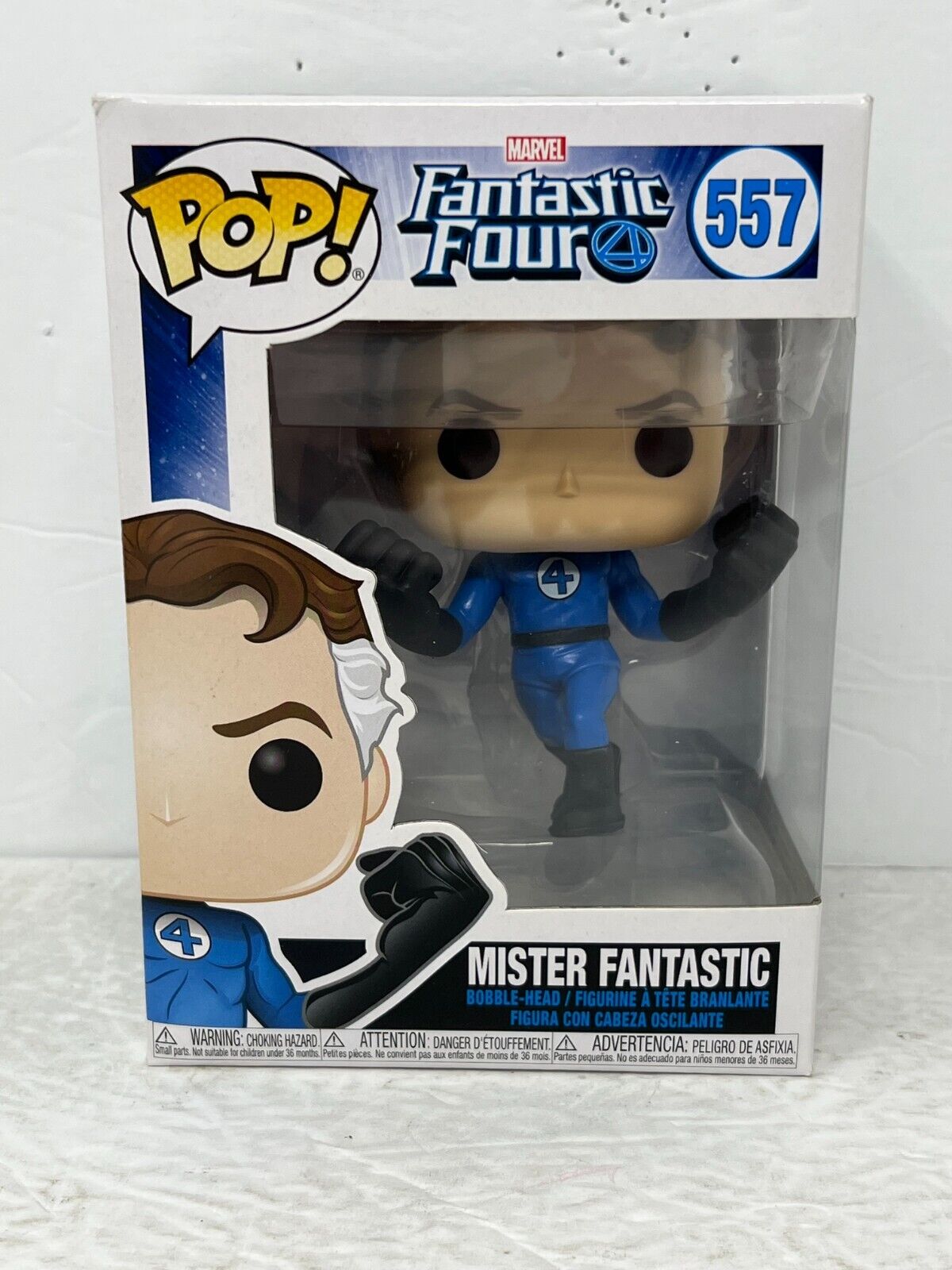 Funko Pop! Marvel Fantastic Four #557 Mister Fantastic Bobble-Head Vaulted