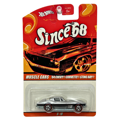 Hot Wheels Since '68 Muscle Cars '64 Chevy Corvette Sting Ray 1:64 Diecast