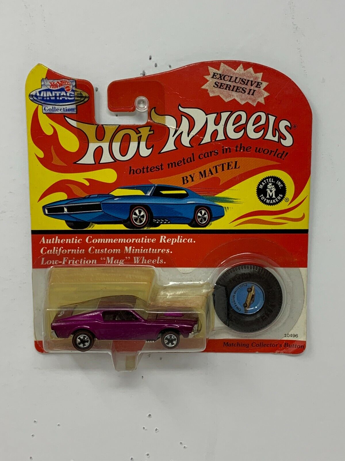 Hot Wheels Vintage Collection II Custom Mustang with Button 1:64 Diecast