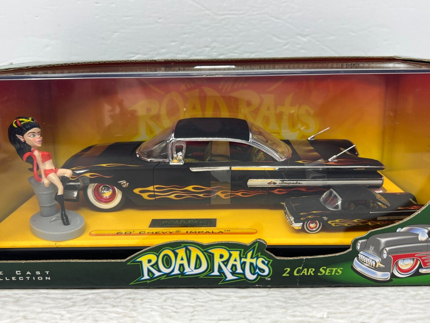 Jada Road Rats 1960 Chevy Impala 2 Car Sets 1:24 & 1:64 Diecast