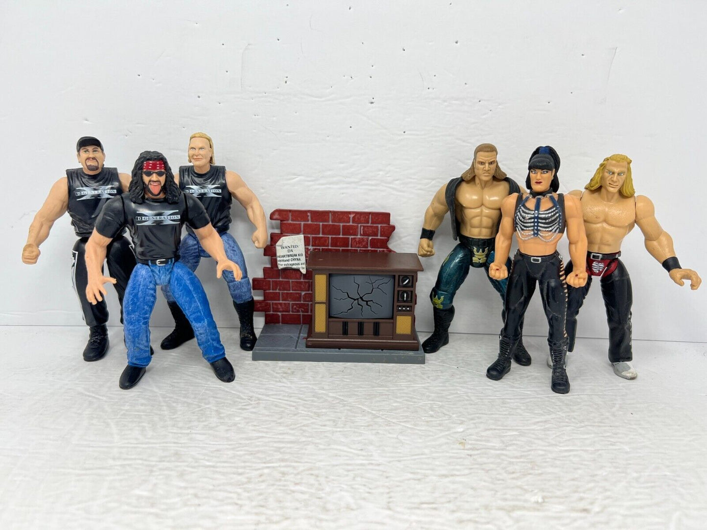 WWE D-Generation X Westling Action Figure 6 Pack Combo Set Jakks Pacific