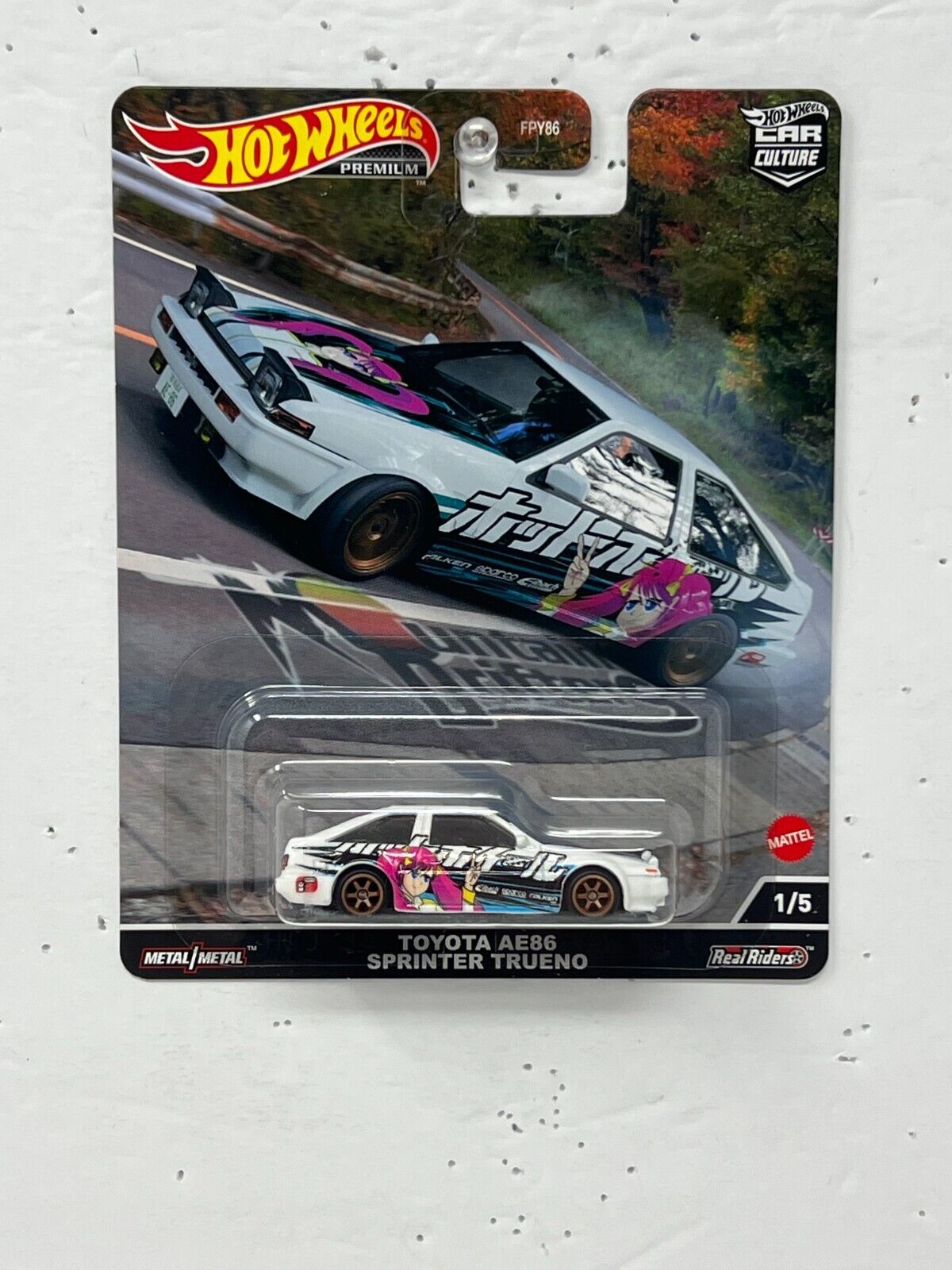 Hot Wheels Premium Mountain Drifters Toyota AE86 Sprinter Trueno 1:64 Diecast