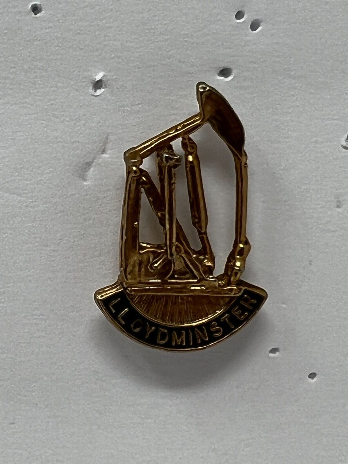 Oil Well Pumpjack Gas & Oil Lapel Pin