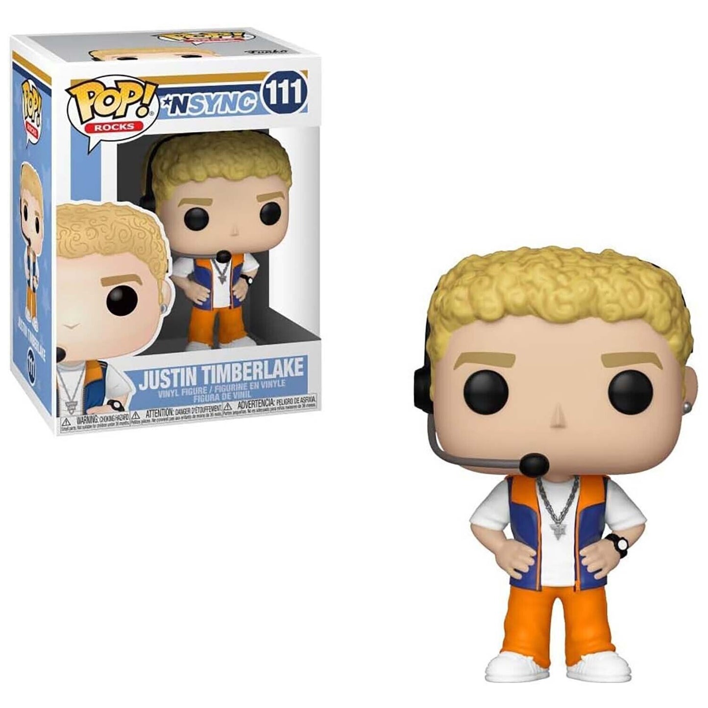 Funko Pop! Rocks Nsync #111 Justin Timberlake Vinyl Figure Vaulted