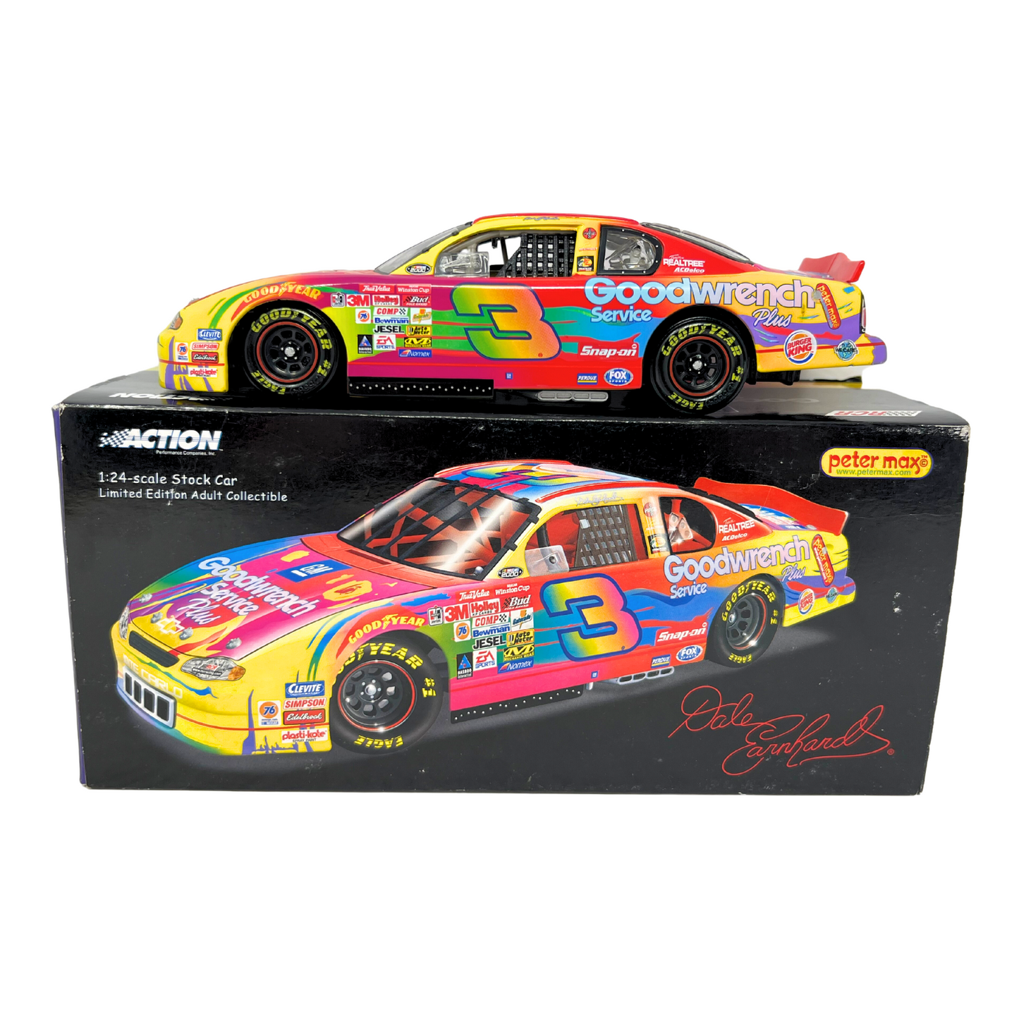 Action Nascar #3 Dale Earnhardt Sr. GM Goodwrench Peter Max Chevy 1:24 Diecast