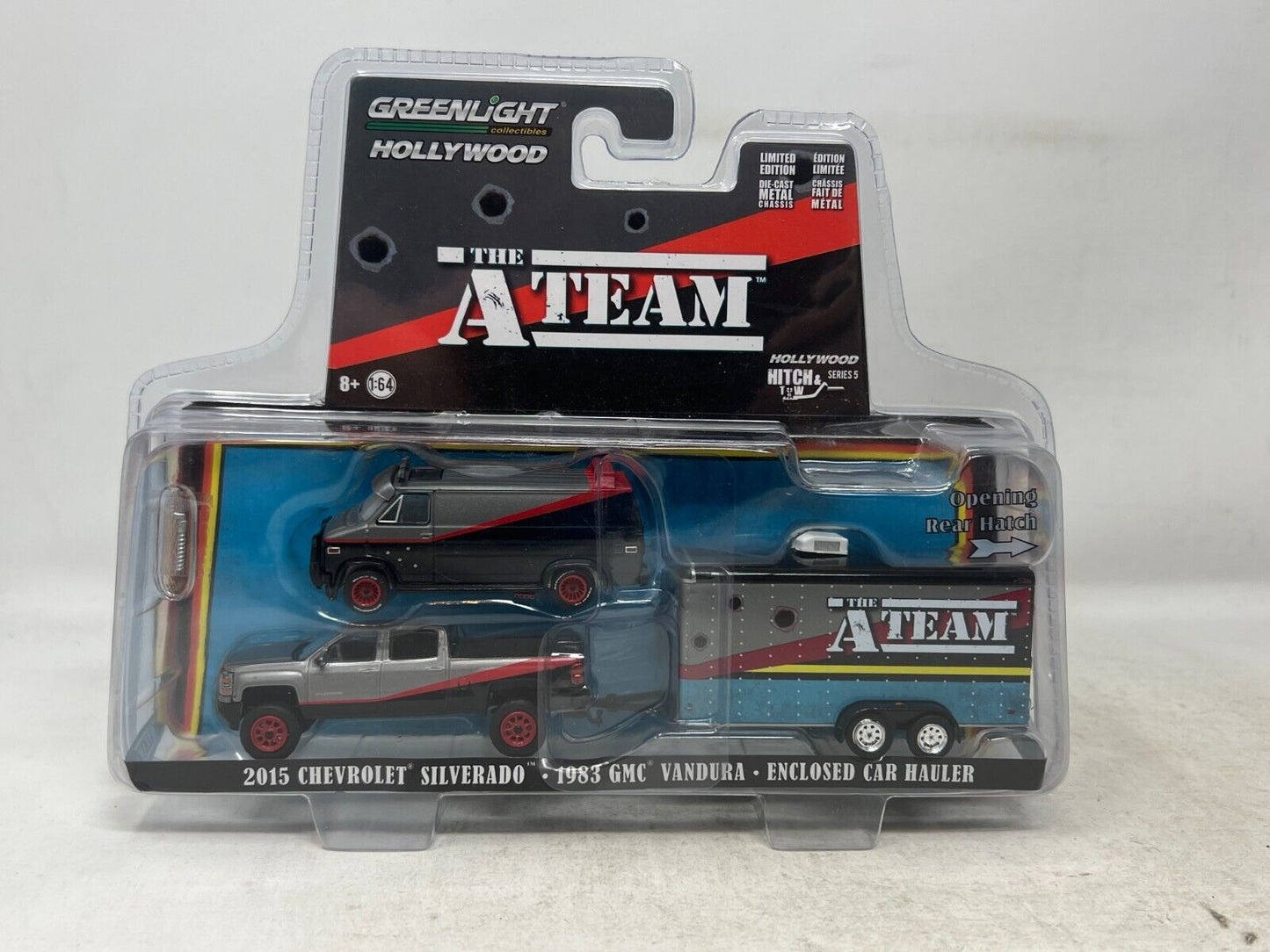 Greenlight Hollywood Hitch & Tow The A-Team Silverado & GMC Vandura 1:64 Diecast