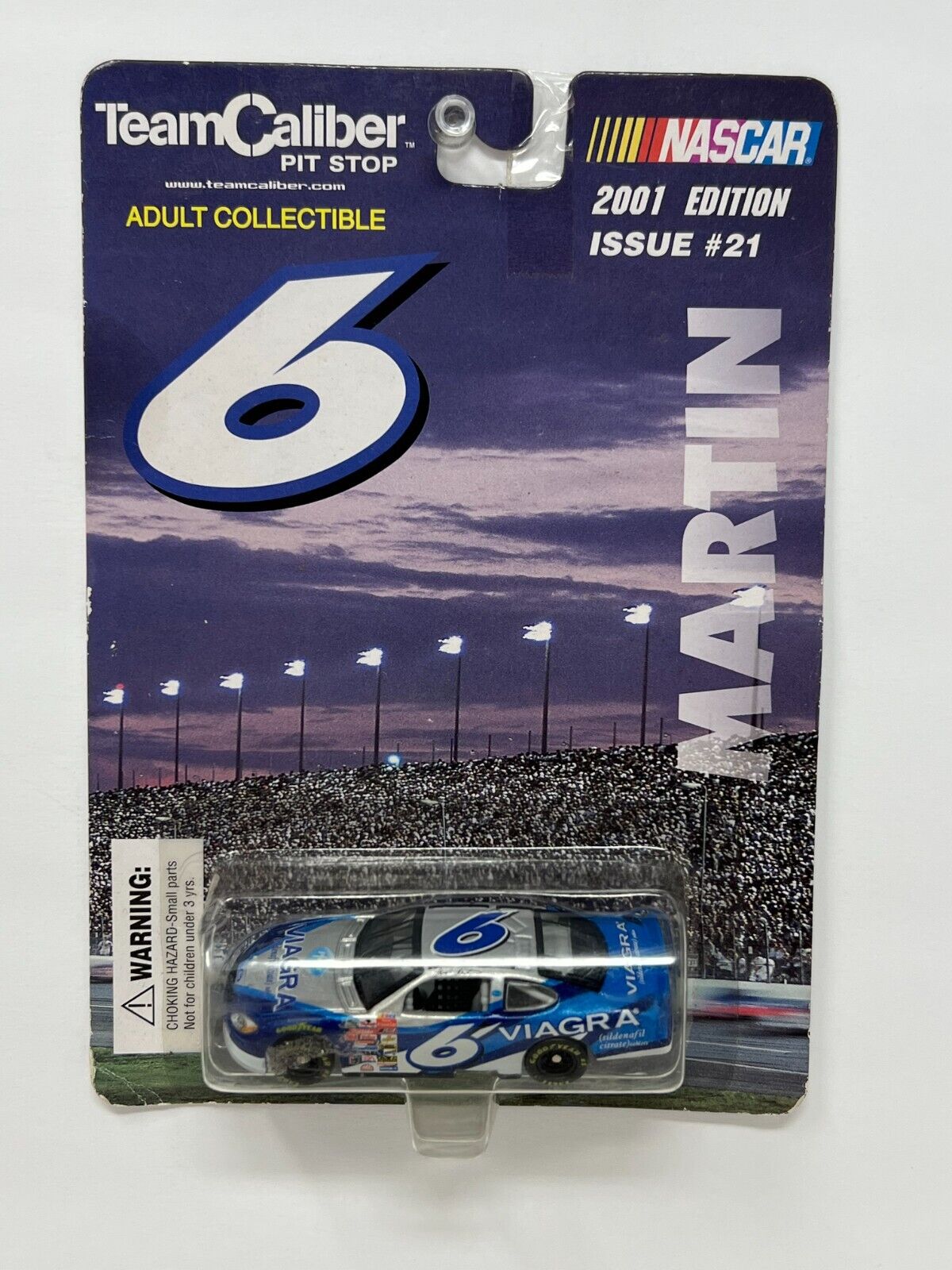 Team Caliber Pit Stop Nascar #6 Viagra Mark Martin 2001 1:64 Diecast