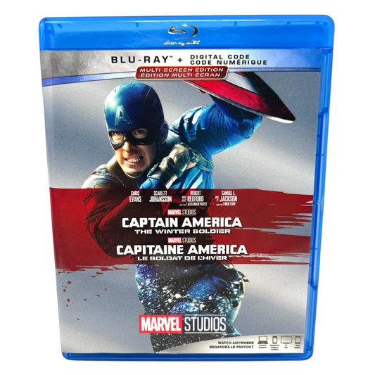 Captain America The Winter Soldier (Blu-ray, 2017) Marvel Good Condition!!!