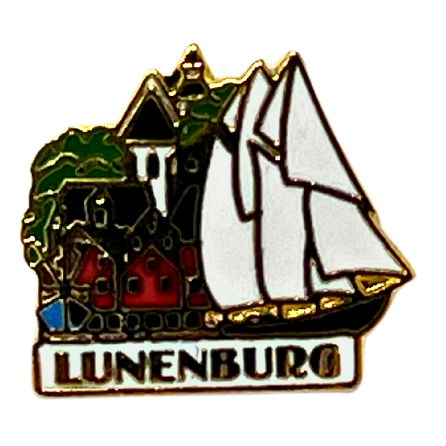 Lunenburg Nova Scotia Souvenir Cities & States Lapel Pin SP1