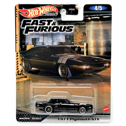 Hot Wheels Premium Fast & Furious 1971 Plymouth GTX 1:64 Diecast