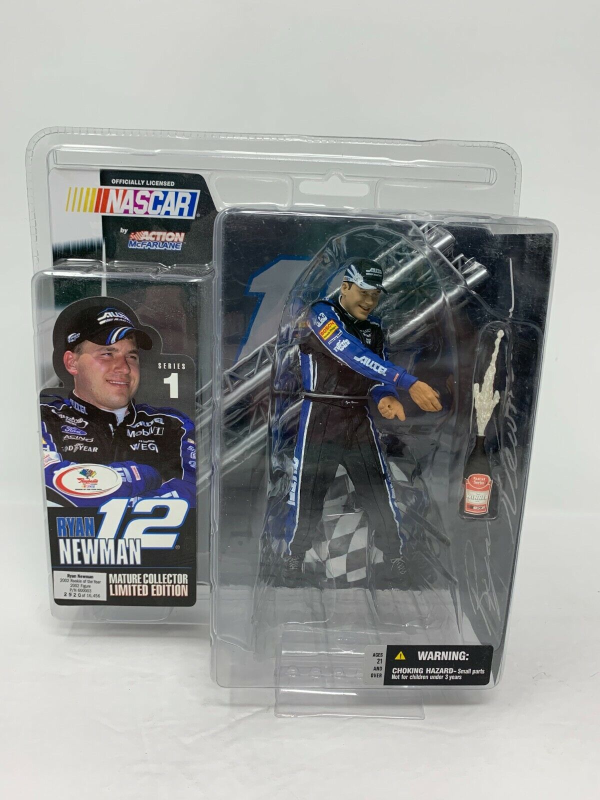 McFarlane Action Nascar Ryan Newman Series 1 Alltel Rookie of the Year Figurine