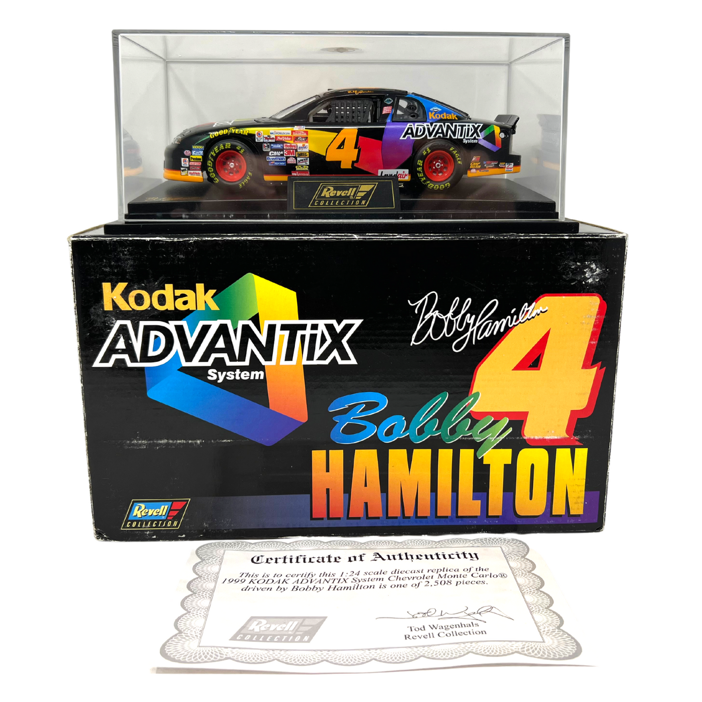 Revell Nascar #4 Bobby Hamilton Kodak Advantix Chevy Monte Carlo 1:24 Diecast