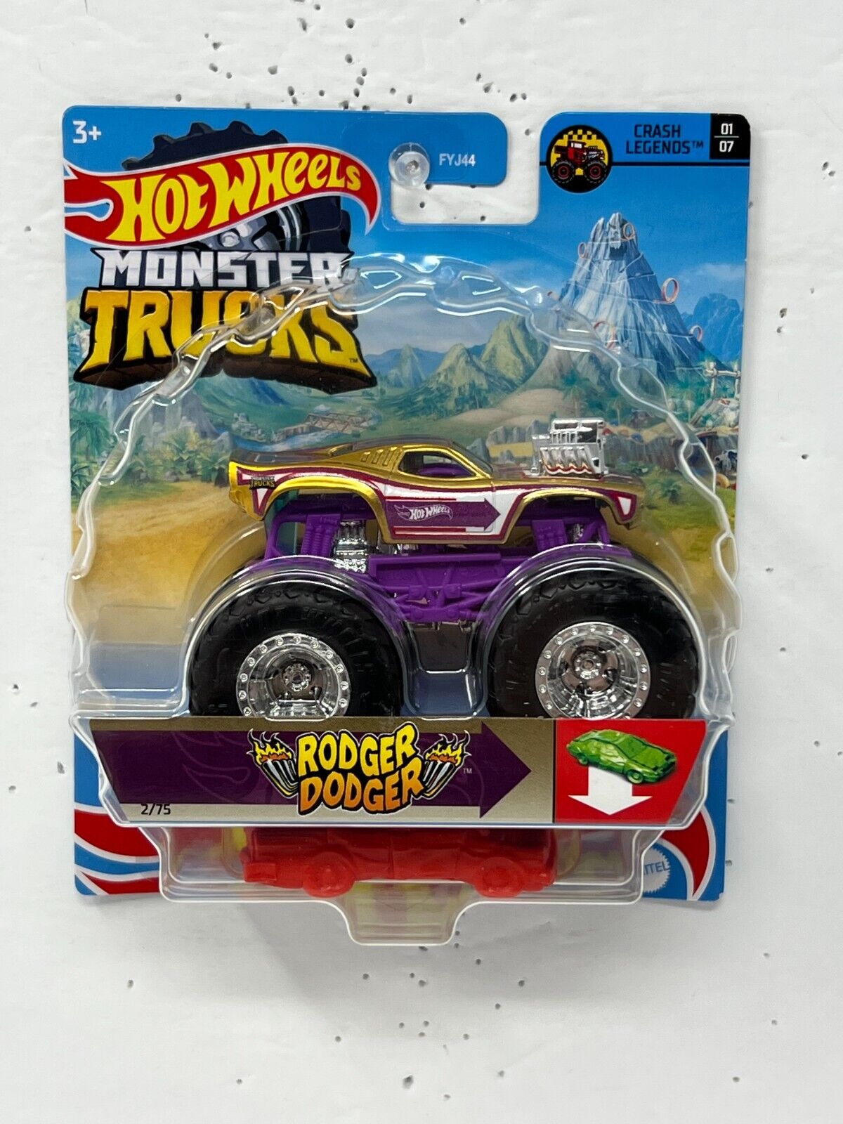Hot Wheels Monster Trucks Crash Legends Rodger Dodger 1:64 Diecast