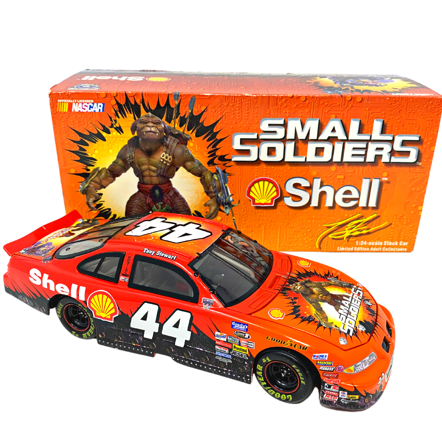 Action Nascar #44 Tony Stewart Shell Small Soldiers 1998 Pontiac 1:24 Diecast