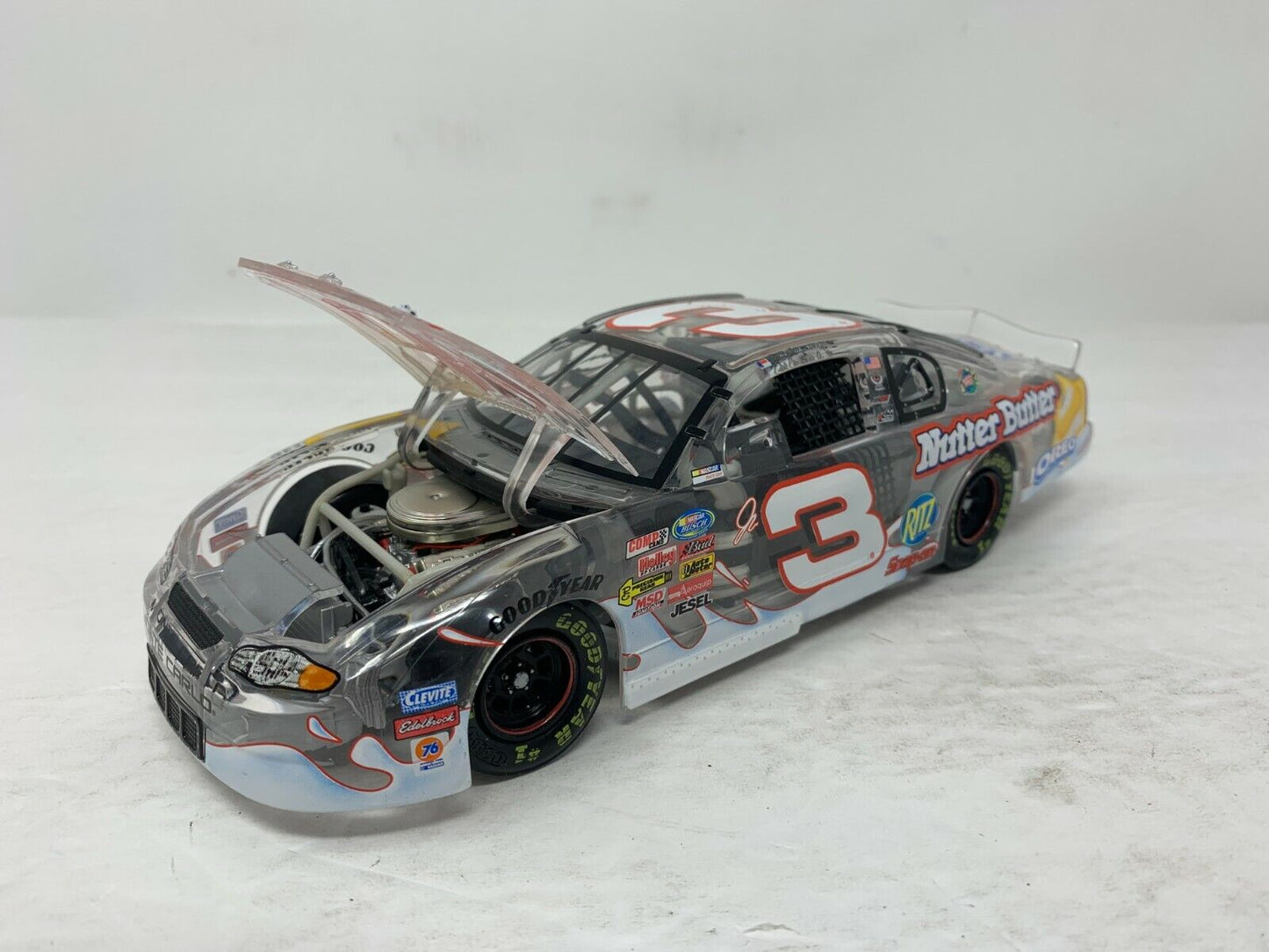 Action Nascar #3 Dale Earnhardt Jr. Nilla Wafers Clear 2002 Chevy 1:24 Diecast