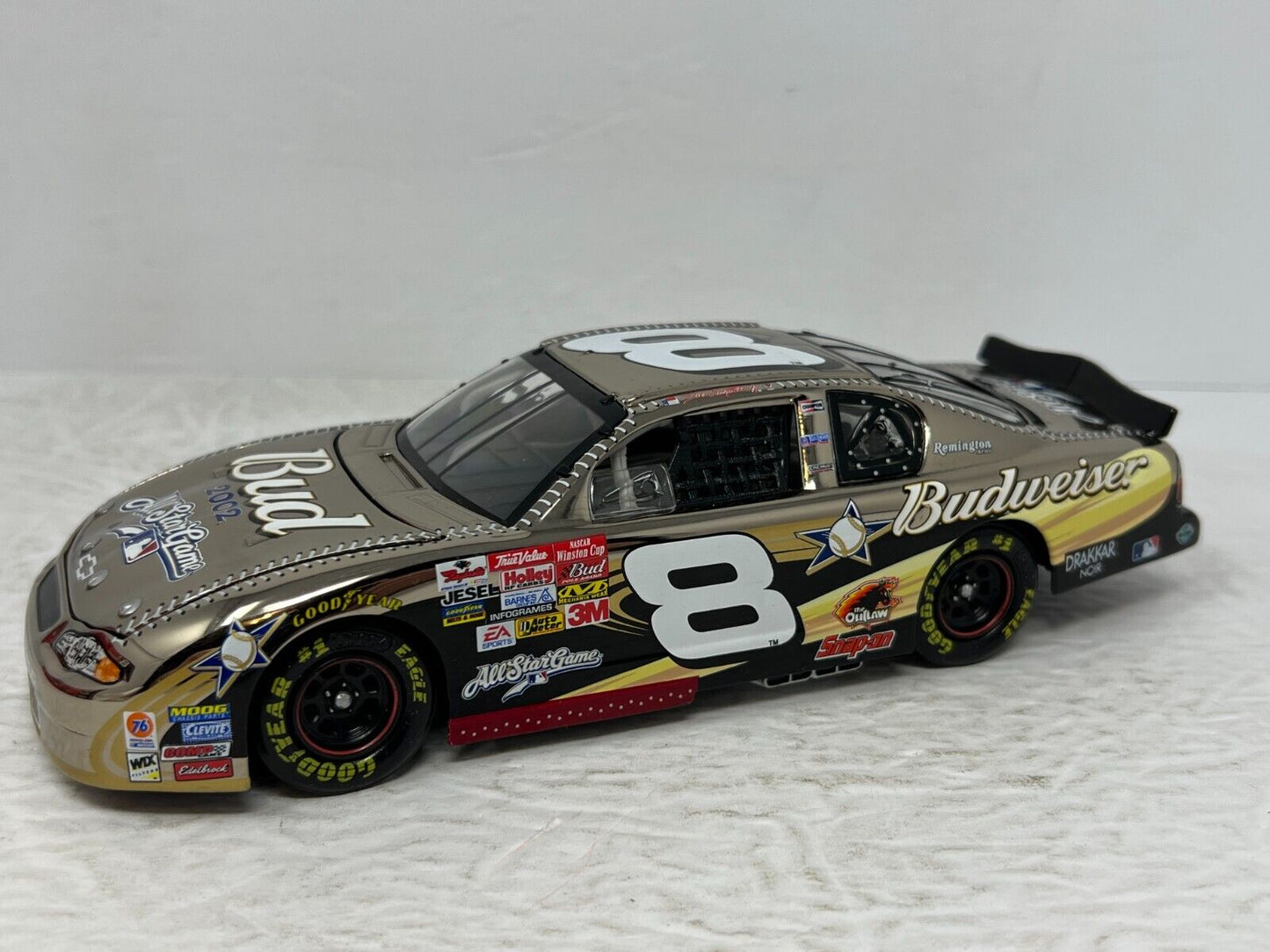 Action Nascar #8 Dale Earnhardt Jr. Bud MLB Dealers 18K White Gold 1:24 Diecast