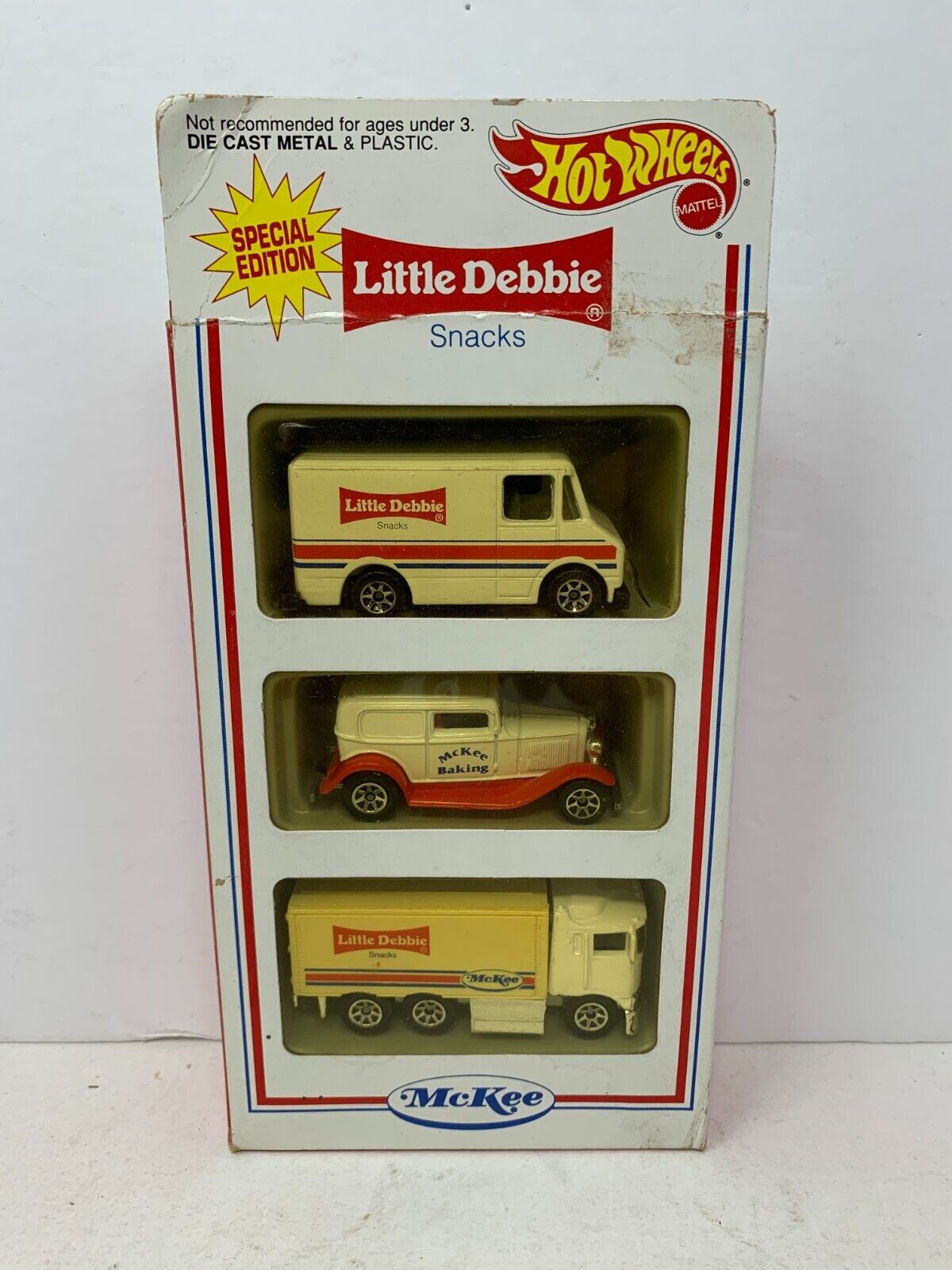 Hot Wheels McKee Little Debbie 3-Pack POP Culture 1:64 Diecast
