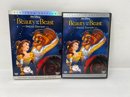 Beauty and the Beast (DVD, 2002) Platinum Edition Disney Classic Good Condition!