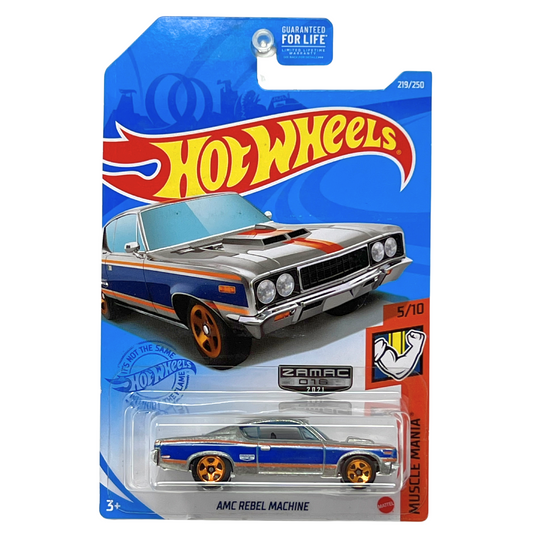 Hot Wheels Zamac Muscle Mania AMC Rebel Machine European Car 1:64 Diecast