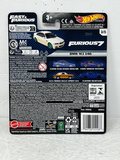 Hot Wheels Premium Fast & Furious BMW M3 E46 1:64 Diecast