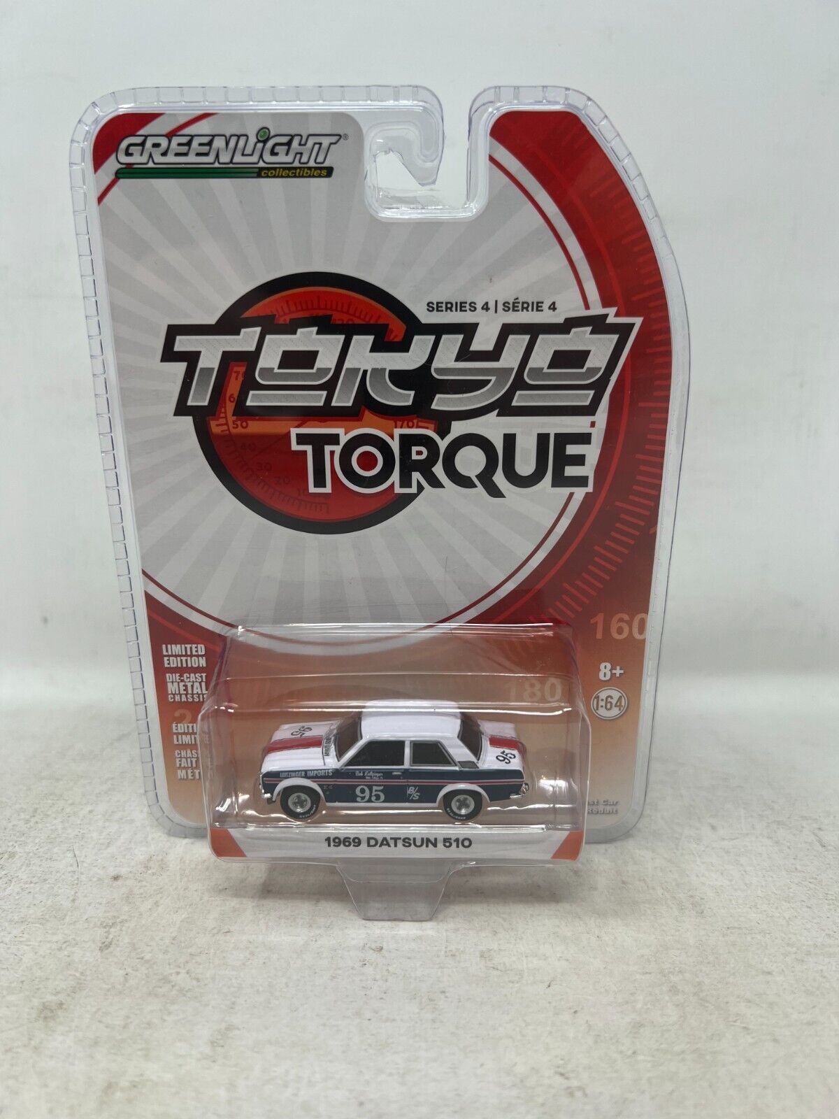 Greenlight Tokyo Torque Series 4 1969 Datsun 510 1:64 Diecast