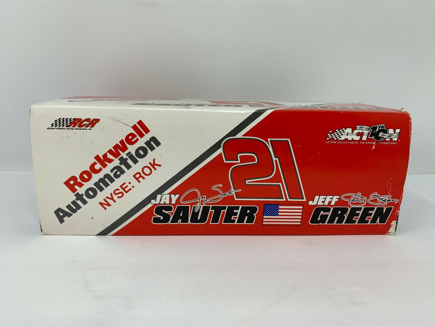 Action Nascar #21 Jeff Green & Jay Sauter Rockwell Automation Chevy 1:24 Diecast