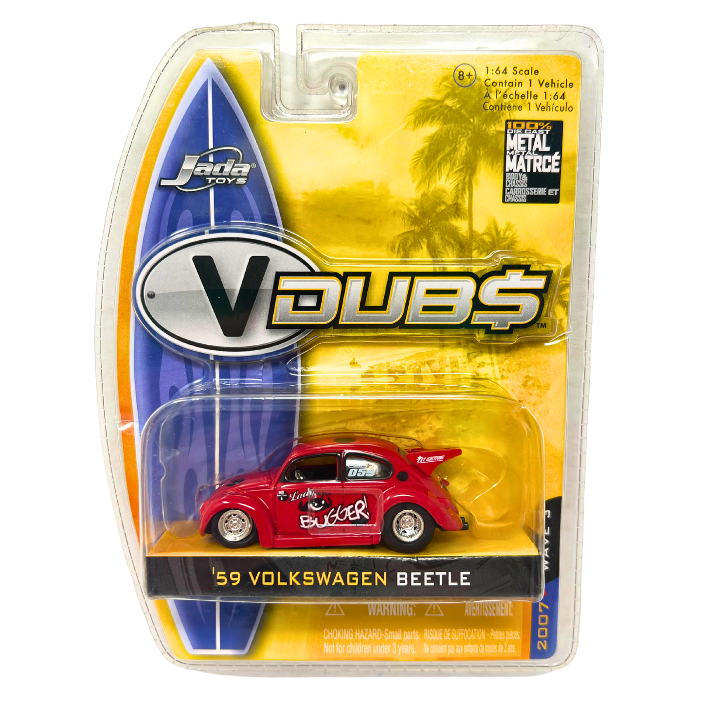 Jada V Dubs '59 Volkswagen Beetle 1:64 Diecast