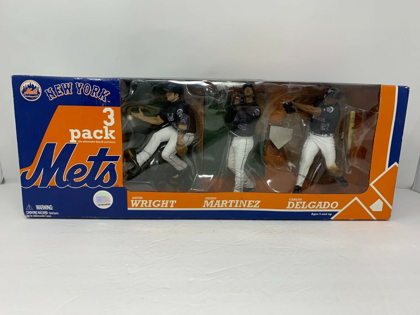 Mcfarlane MLB New York Mets David Wright & Pedro Martinez & Carlos Delgado