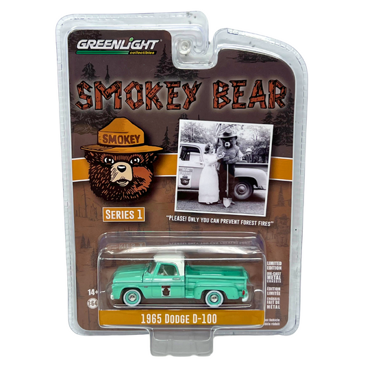 Greenlight Smokey Bear 1965 Dodge D-100 1:64 Diecast