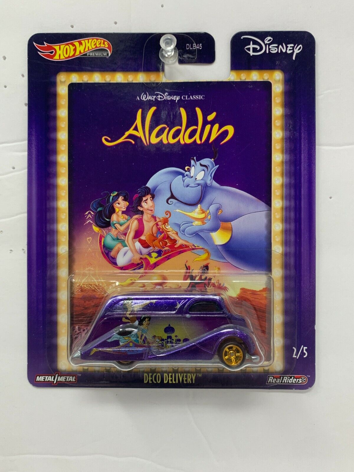 Hot Wheels Premium Disney Aladdin Deco Delivery Real Riders POP Culture 1:64 Diecast