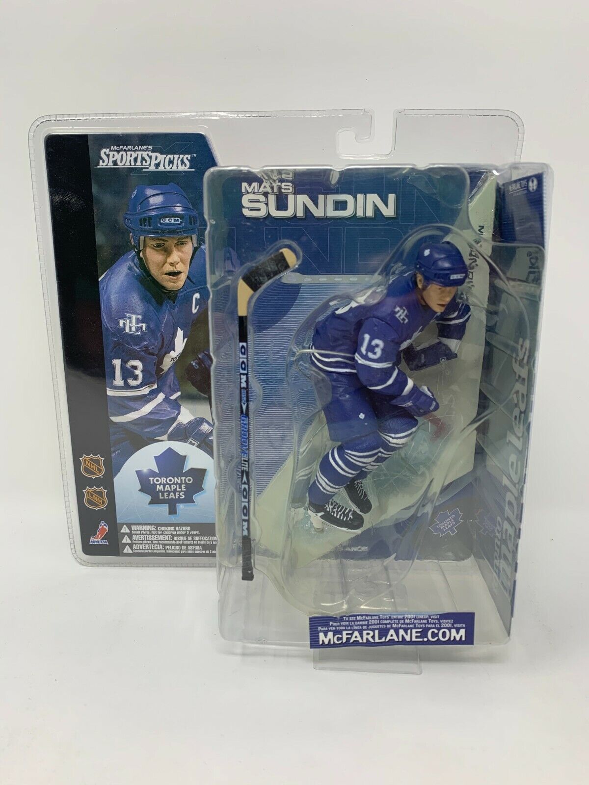 Mcfarlane NHL Mats Sundin Toronto Maple Leafs Blue Jersey Series 1 Figure