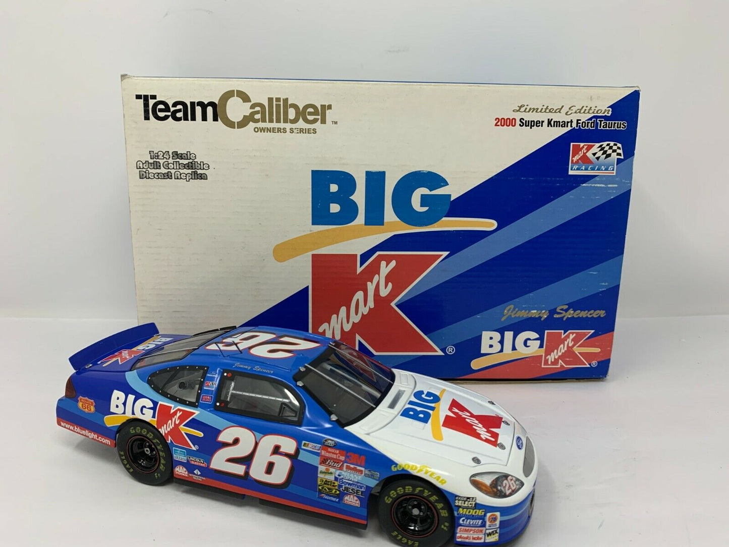 Team Caliber Owners Series Nascar #26 Jimmy Spencer Big Kmart Ford 1:24 Diecast