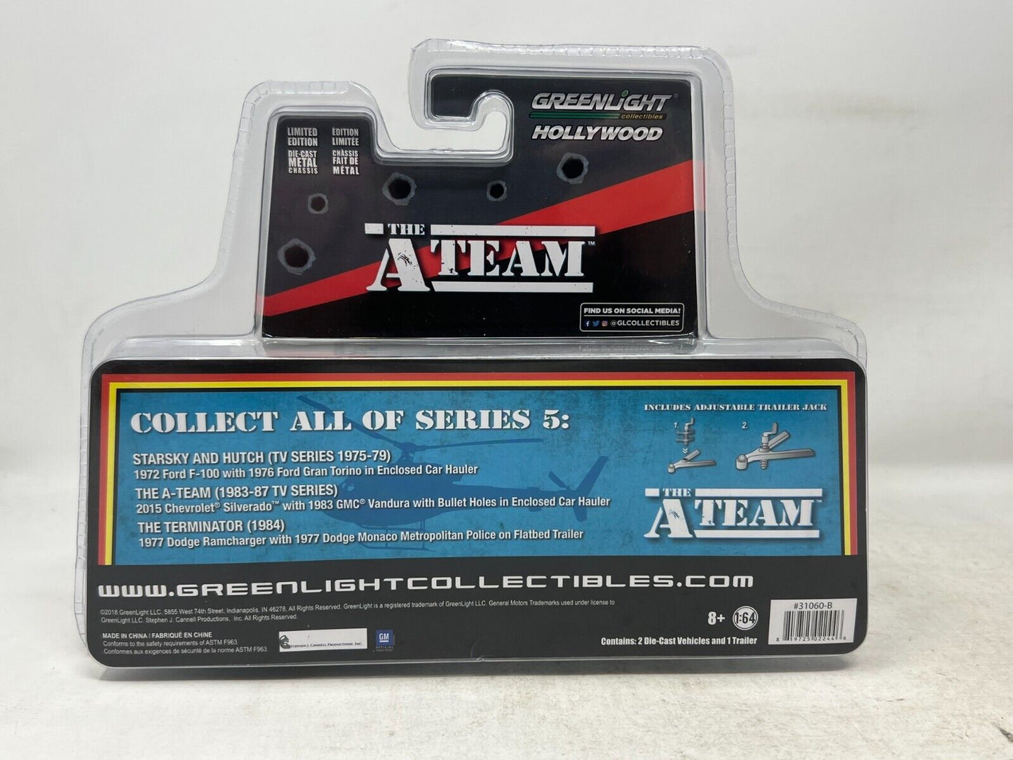 Greenlight Hollywood Hitch & Tow The A-Team Silverado & GMC Vandura 1:64 Diecast