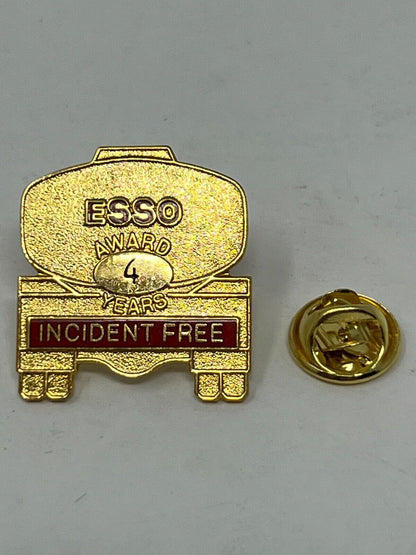 Esso Incident Free Award 4 Year Gas & Oil Lapel Pin