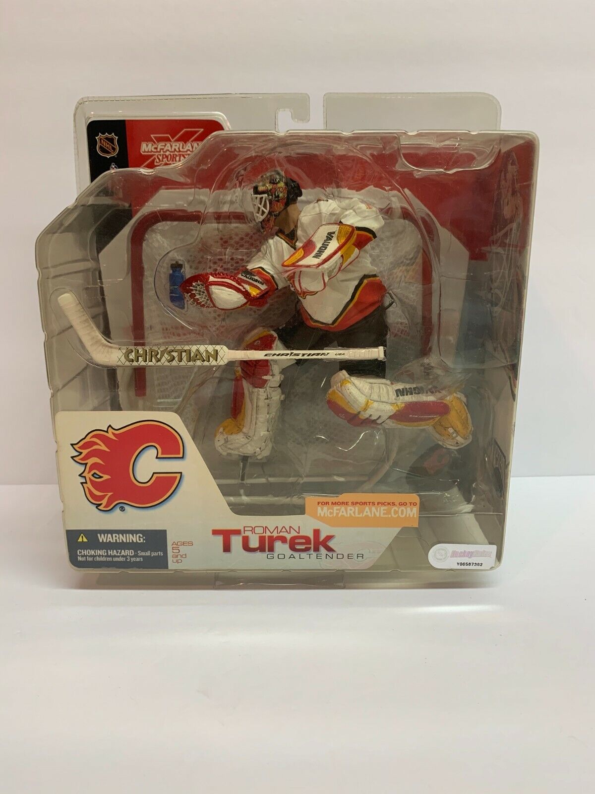 Mcfarlane NHL Roman Turek Calgary Flames White Jersey Series 3 Figure