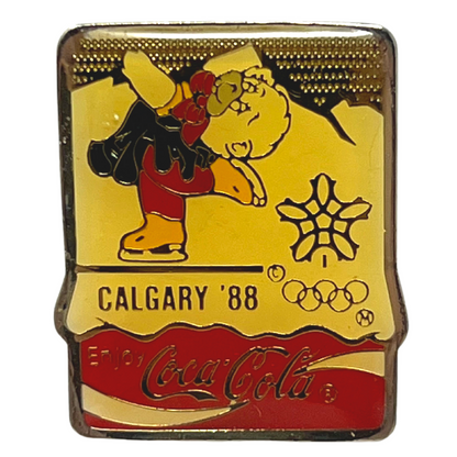 Coca Cola 1988 Calgary Winter Olympic Games (Skating) Olympics Lapel Pin