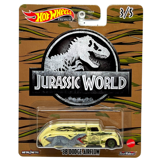 Hot Wheels Premium Pop Culture Jurassic World '38 Dodge Airflow 1:64 Diecast