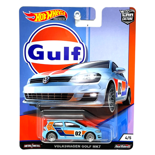 Hot Wheels Premium Gulf Volkswagen Golf MK7 1:64 Diecast