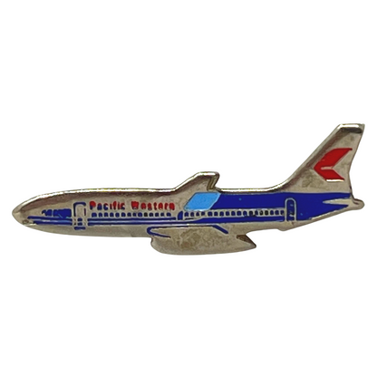 Pacific Western Air Plane Aviation Lapel Pin