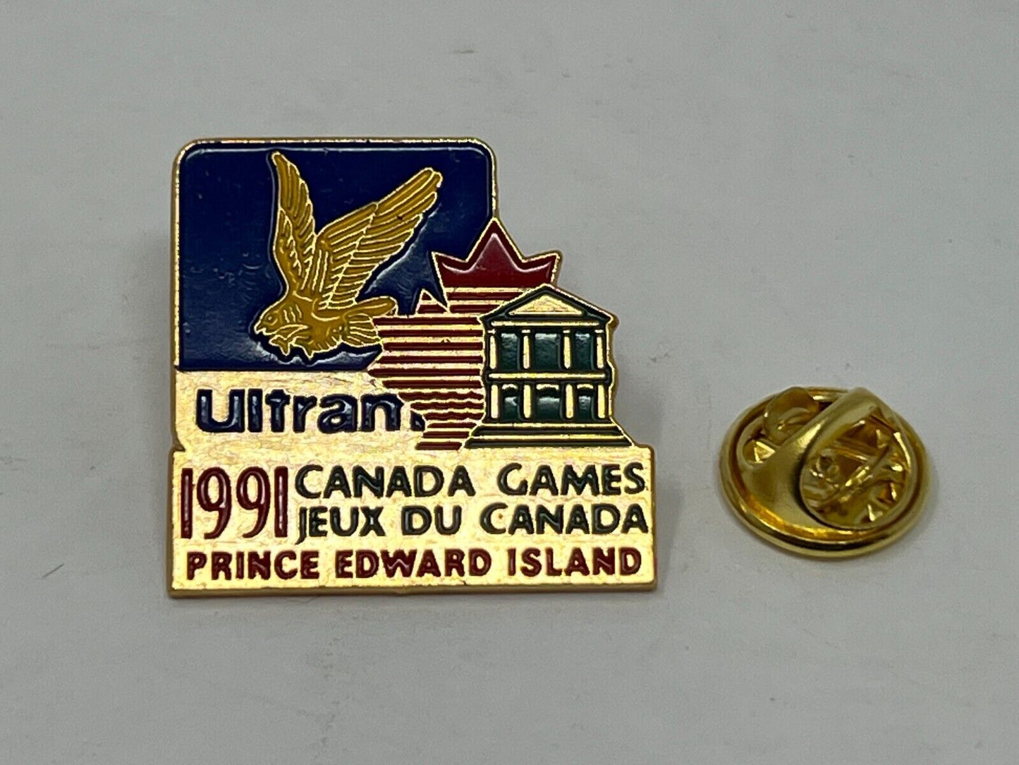 Ultramar 1991 Canada Games Prince Edward Island Olympics Lapel Pin