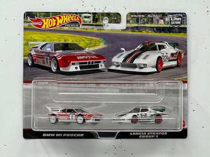 Hot Wheels Premium BMW M1 Procar & Lancia Stratos Group S 2-Pack 1:64 Diecast