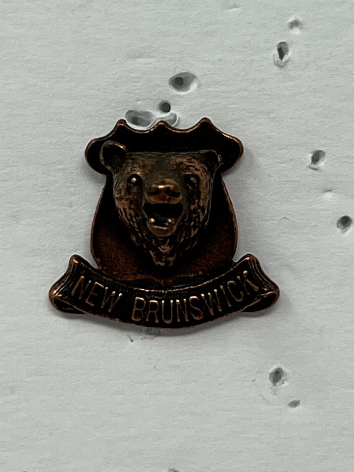 New Brunswick Black Bear Animal Lapel Pin