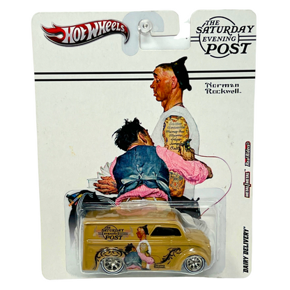 Hot Wheels Norman Rockwell Dairy Delivery Real Riders 1:64 Diecast